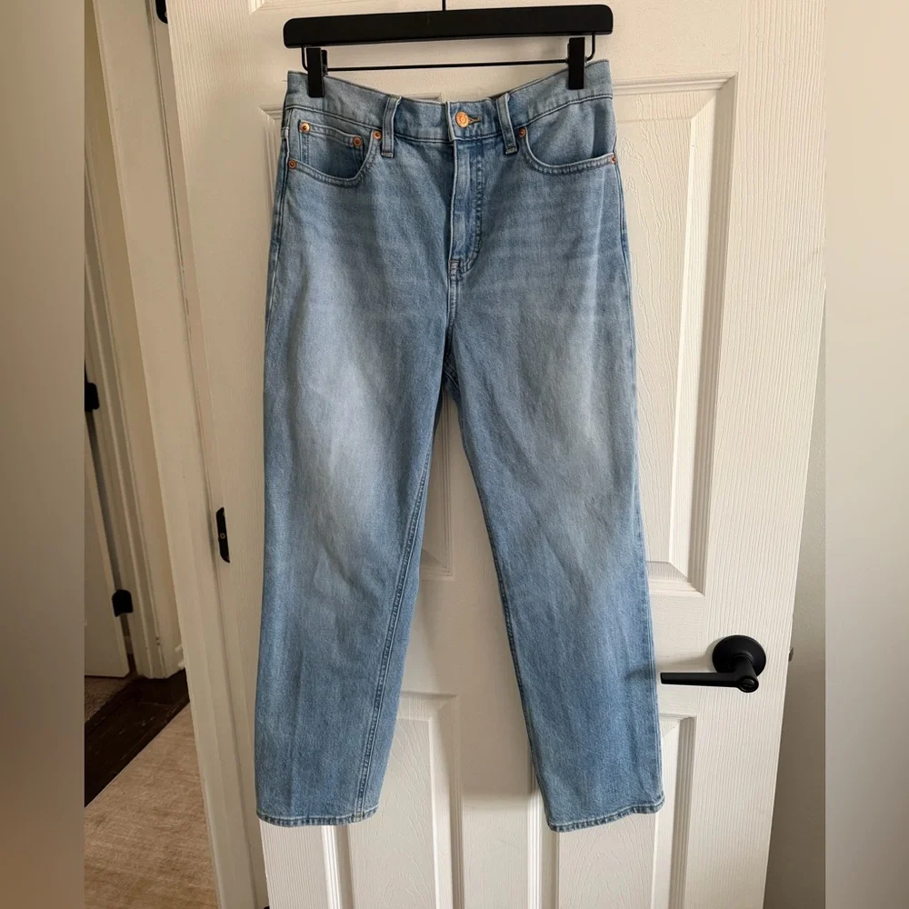 J. Crew Light Blue Straight Leg Jeans - Picture 1 of 14